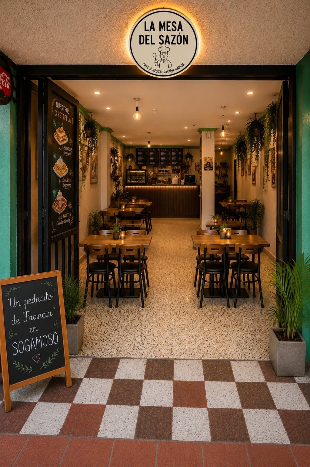 Interior de La Mesa Del Sazón